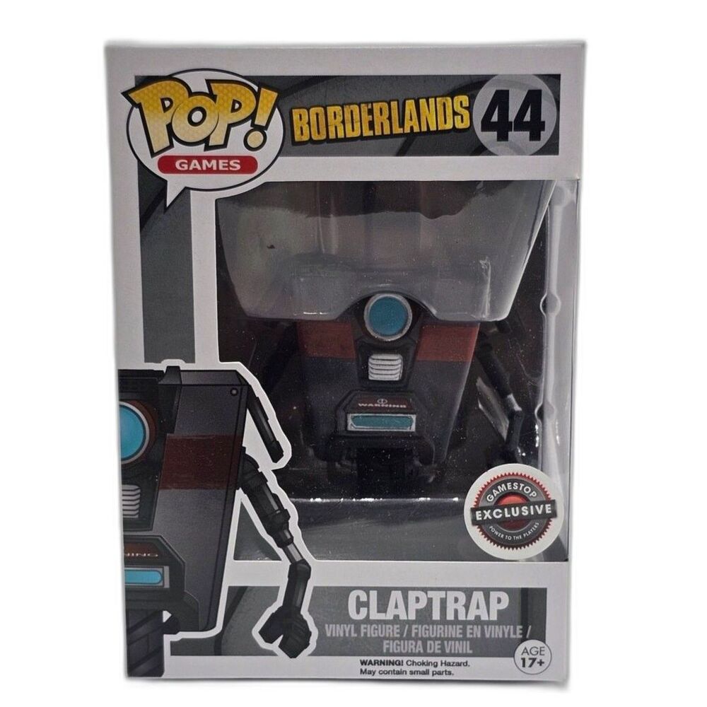 Funko Pop Claptrap #44 Borderlands GameStop Exclusive Special Edition NWT Flawed